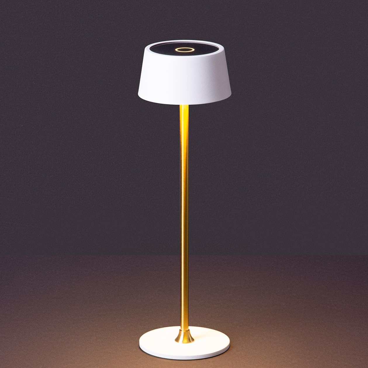 Cordless Table Lamp, DAWALIGHT Rechargeable Desk lamp, 3 Level Brightness fillable lamp, Couple Dinner, Coffee Table, Restaurant, Bedroom, Reading, Outdoor Camping