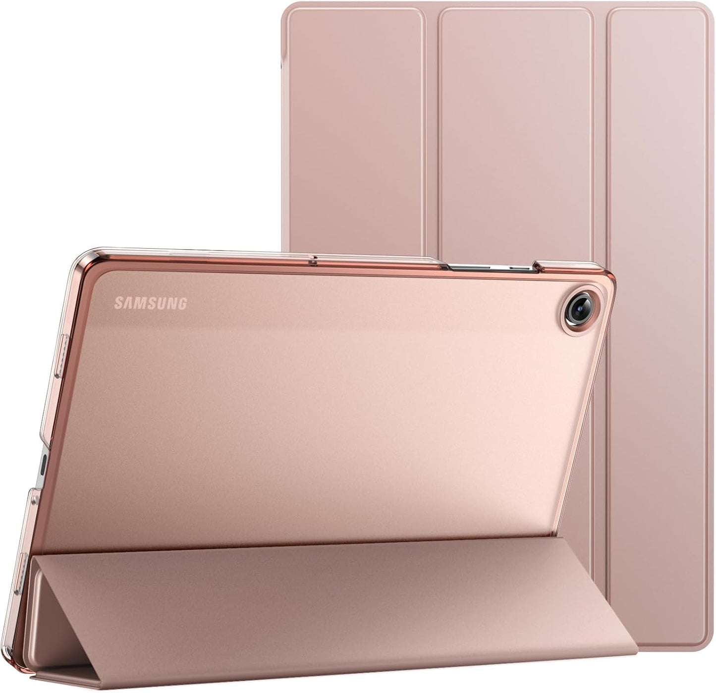 JETech Case for Samsung Galaxy Tab A9+ / A9 Plus 11-Inch 2023, Slim Translucent Back Tri-Fold Folio Stand Protective Tablet Cover, Auto Wake/Sleep (Navy)