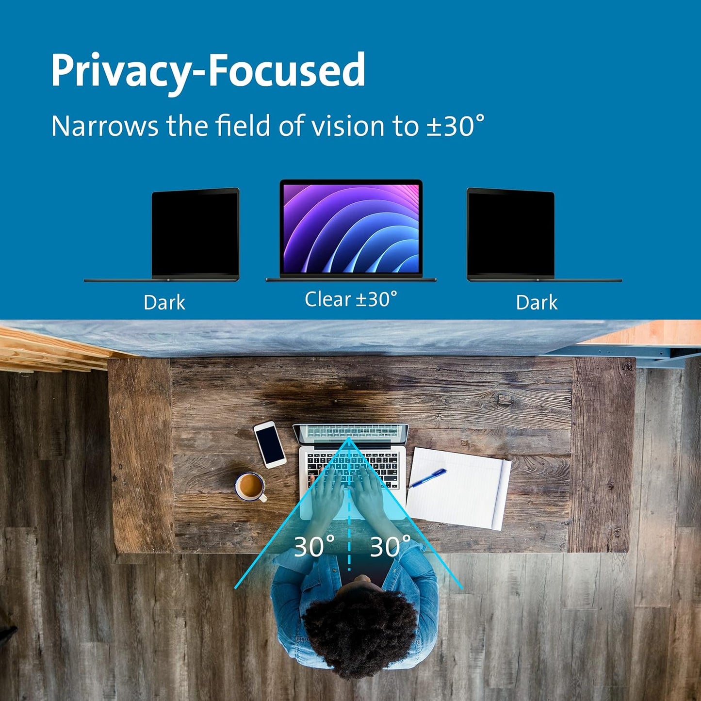 Kensington MagPro Magnetic Privacy Screen for 15.6 Inch Laptops