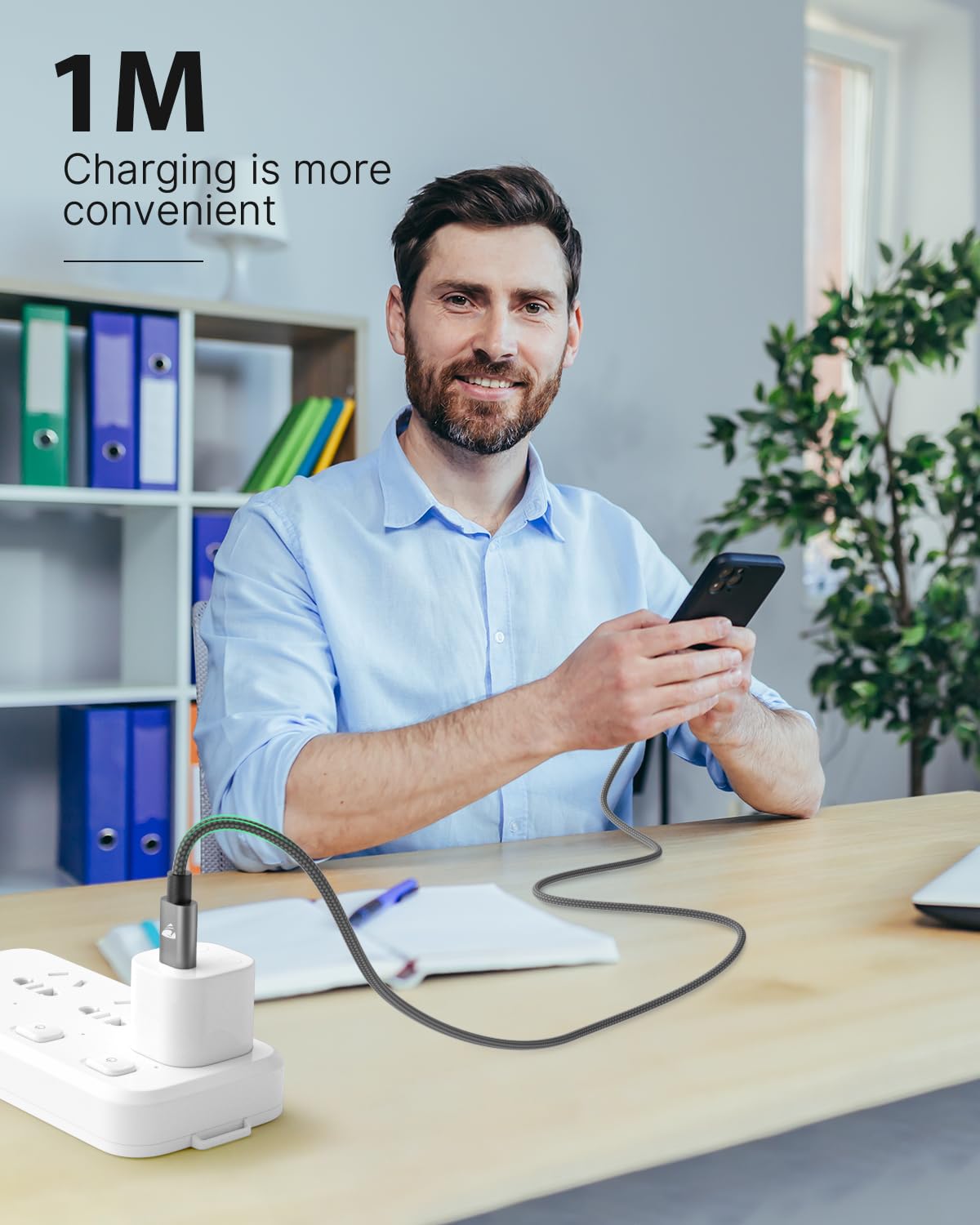 USB C to Lightning Cable 1M, [Apple MFi Certified] iPhone Fast Charger Cable