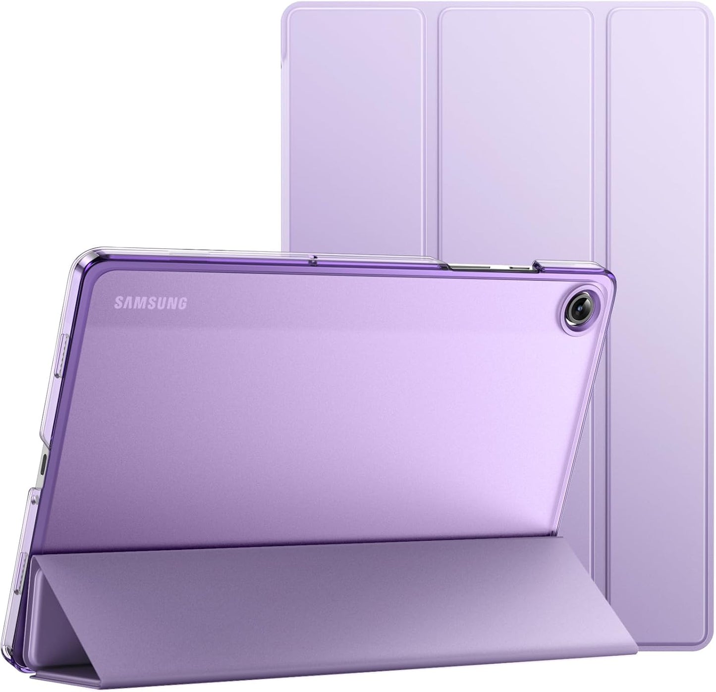 JETech Case for Samsung Galaxy Tab A9+ / A9 Plus 11-Inch 2023, Slim Translucent Back Tri-Fold Folio Stand Protective Tablet Cover, Auto Wake/Sleep (Navy)