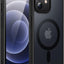 JETech Magnetic Case for iPhone 12/12 Pro 6.1-Inch Compatible with MagSafe, Translucent Matte Back Slim Shockproof Phone Cover (Black)