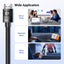 UGREEN HDMI 2.1 Cable 5M 10K 8K@60Hz Certified Ultra High Speed HDMI Cord Braided 48Gbps 4K@240Hz Support Dynamic HDR eARC Dolby Atmos HDCP Compatible with PS5 PS4 Xbox Roku TV HDTV Blu-ray Projector