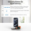 KU XIU X23 PRO 3 in 1 Magnetic Wireless Charger Stand for iPhone, AirPods, Apple Watch, Wireless Charging Station for iPhone 16/15/14/13/12, Apple Watch 9/Ultra/8/7/SE, AirPods 4/3/2/Pro - Wood Grain
