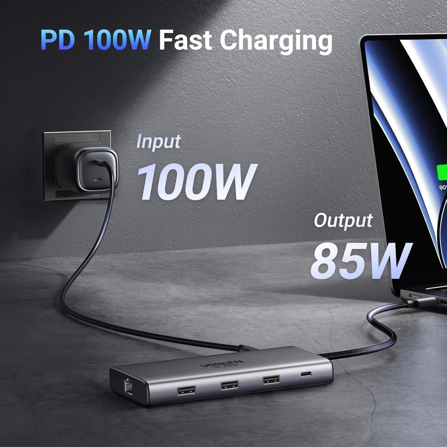 Revodok Pro 210 Laptop Docking Station 10 in 1 USB C Dock Dual HDMI 4K@60Hz