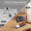 KU XIU X23 PRO 3 in 1 Magnetic Wireless Charger Stand for iPhone, AirPods, Apple Watch, Wireless Charging Station for iPhone 16/15/14/13/12, Apple Watch 9/Ultra/8/7/SE, AirPods 4/3/2/Pro - Wood Grain