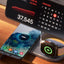 KU XIU X23 PRO 3 in 1 Magnetic Wireless Charger Stand for iPhone, AirPods, Apple Watch, Wireless Charging Station for iPhone 16/15/14/13/12, Apple Watch 9/Ultra/8/7/SE, AirPods 4/3/2/Pro - Wood Grain