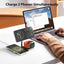 KU XIU X23 PRO 3 in 1 Magnetic Wireless Charger Stand for iPhone, AirPods, Apple Watch, Wireless Charging Station for iPhone 16/15/14/13/12, Apple Watch 9/Ultra/8/7/SE, AirPods 4/3/2/Pro - Wood Grain