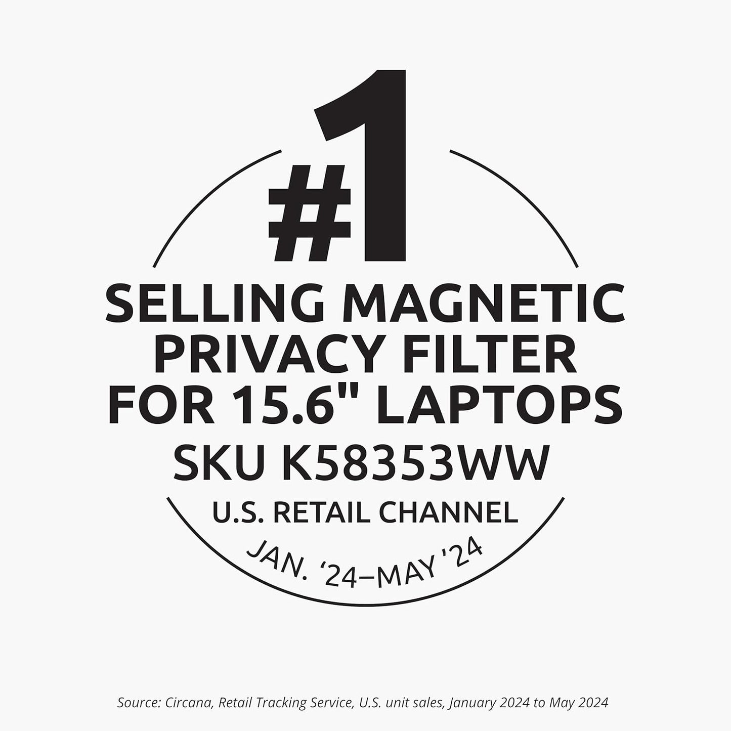 Kensington MagPro Magnetic Privacy Screen for 15.6 Inch Laptops