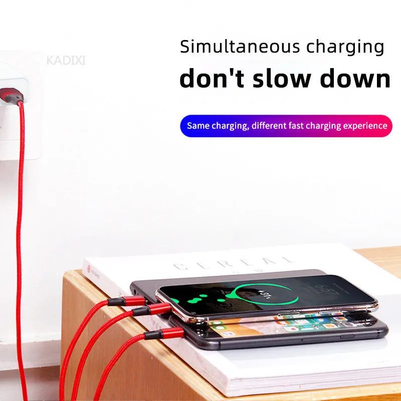 Lovebay 3 In 1 USB Fast Charging Cable