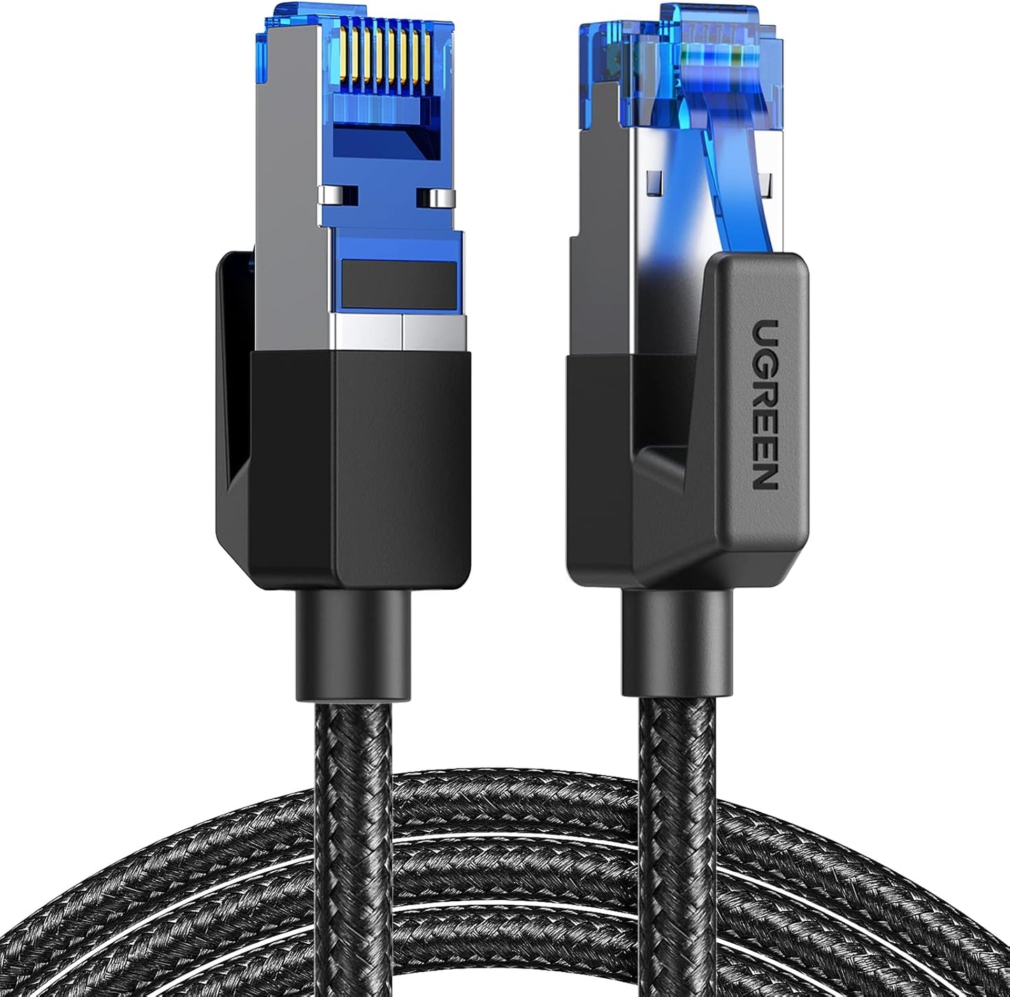 UGREEN CAT 8 Ethernet Cable High Speed 40Gbps 2000MHz Network Cord Braided RJ45 LAN Gigabit Network F/FTP POE Cables 2 Meters