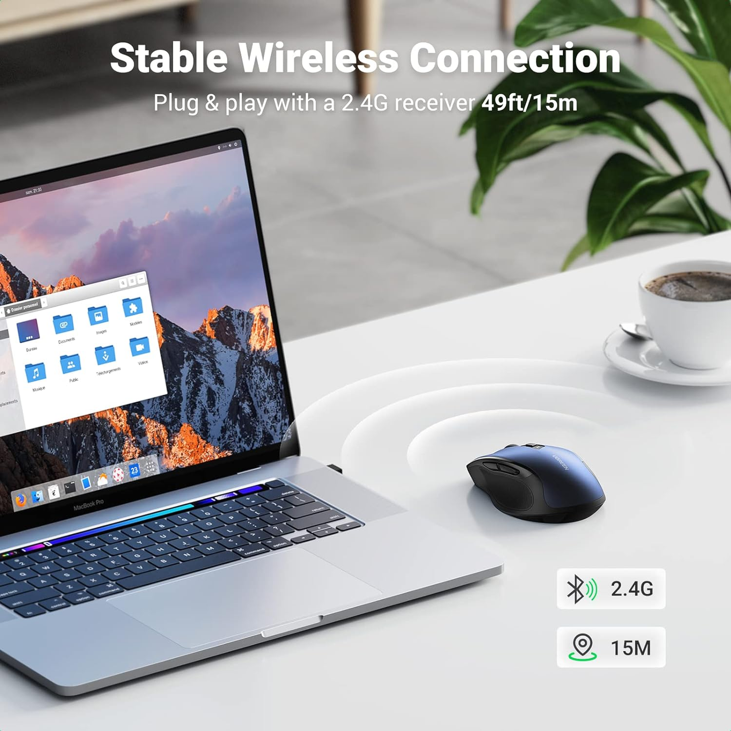 UGREEN Wireless ergonomic Mouse