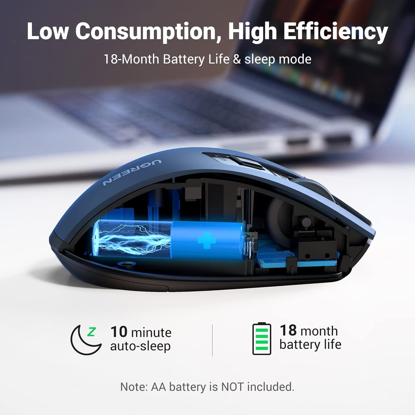UGREEN Wireless ergonomic Mouse